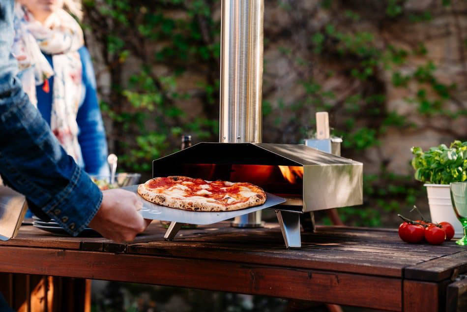 Pizza in the Ooni Koda 16 pizza oven