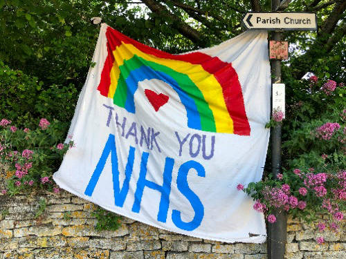 NHS flag of support