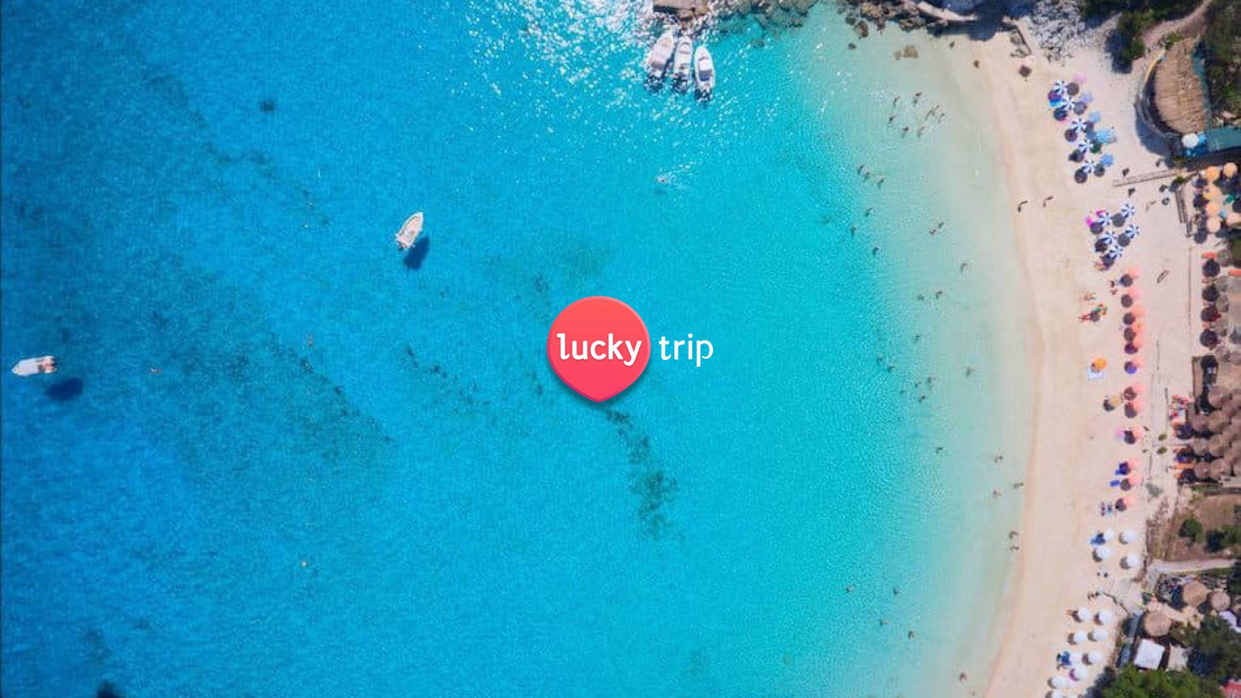 Overhead shot of blue seas in corfu